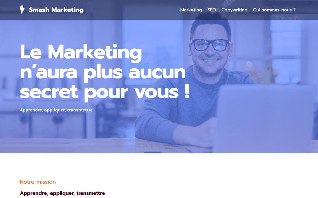 smash-marketing.fr publisher screenshot