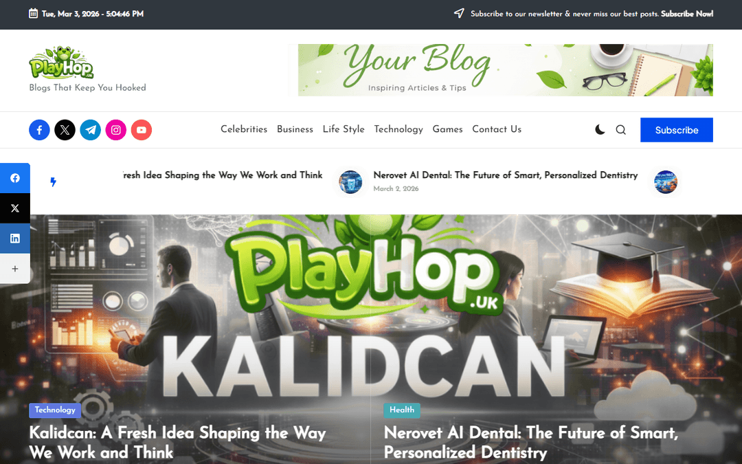 playhop.co.uk publisher screenshot