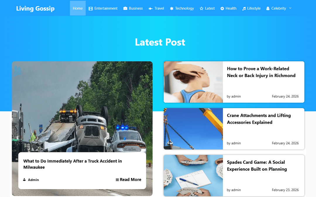 livinggossip.com publisher screenshot