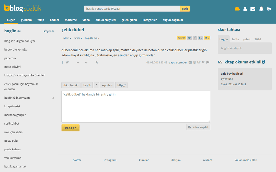 blogsozluk.com publisher screenshot