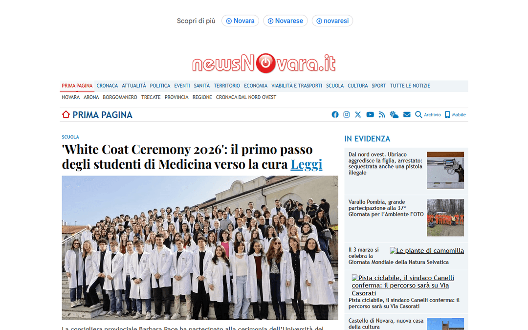 newsnovara.it publisher screenshot