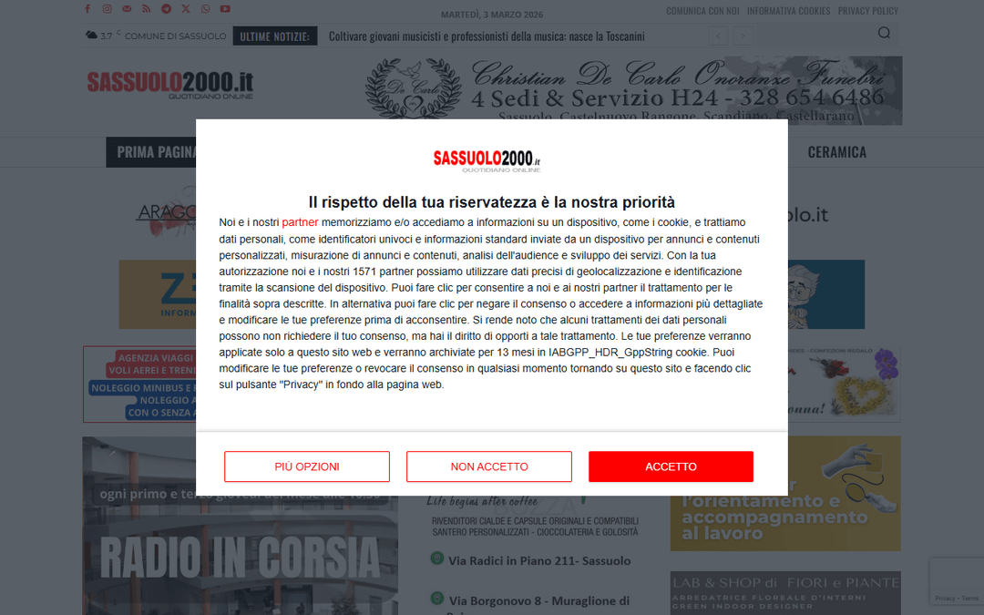 sassuolo2000.it publisher screenshot