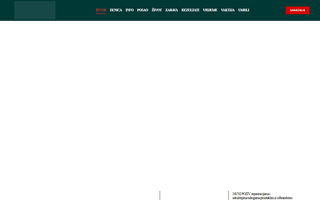 izvor.ba publisher screenshot
