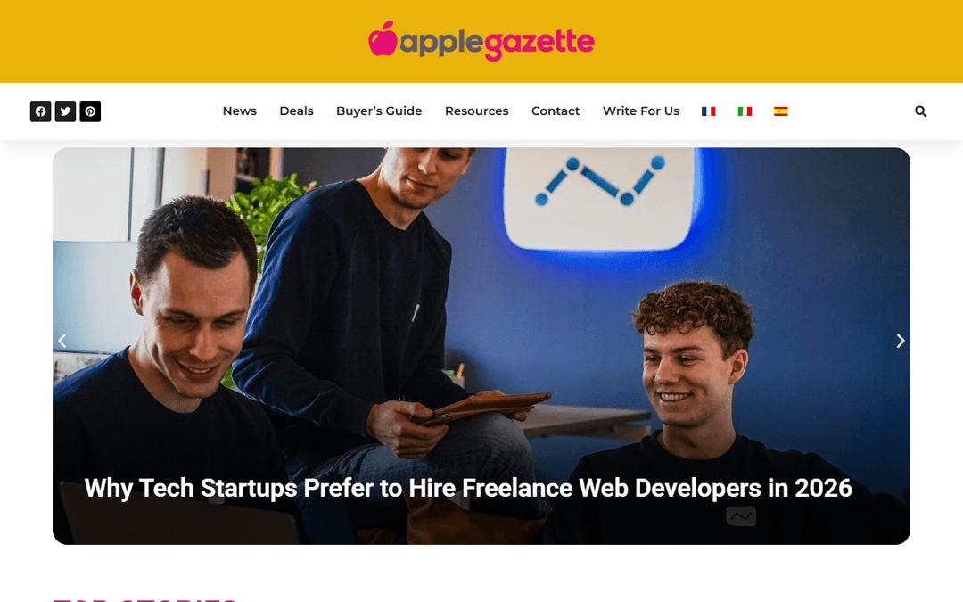 applegazette.com publisher screenshot