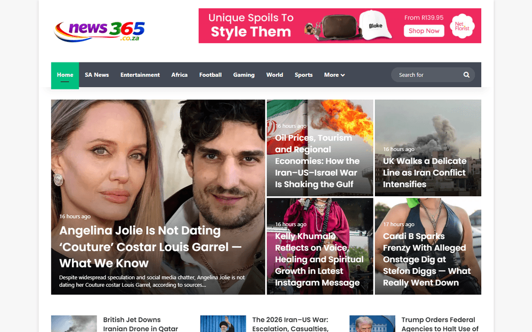 news365.co.za publisher screenshot