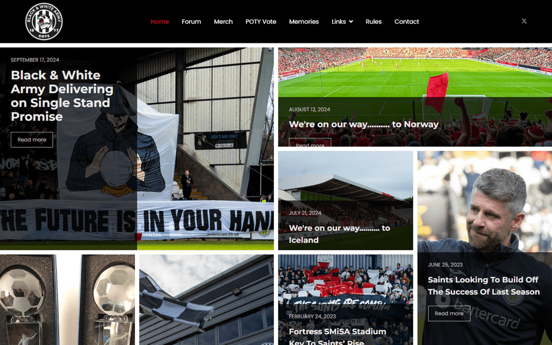 blackandwhitearmy.com publisher screenshot