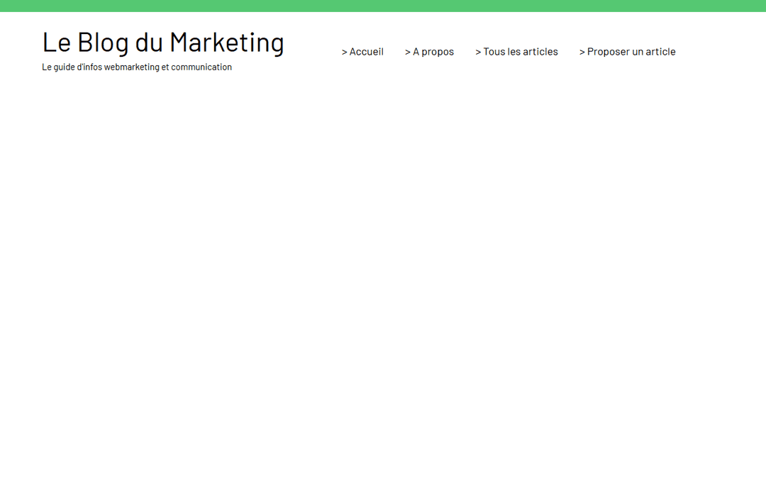 leblogdumarketing.com publisher screenshot