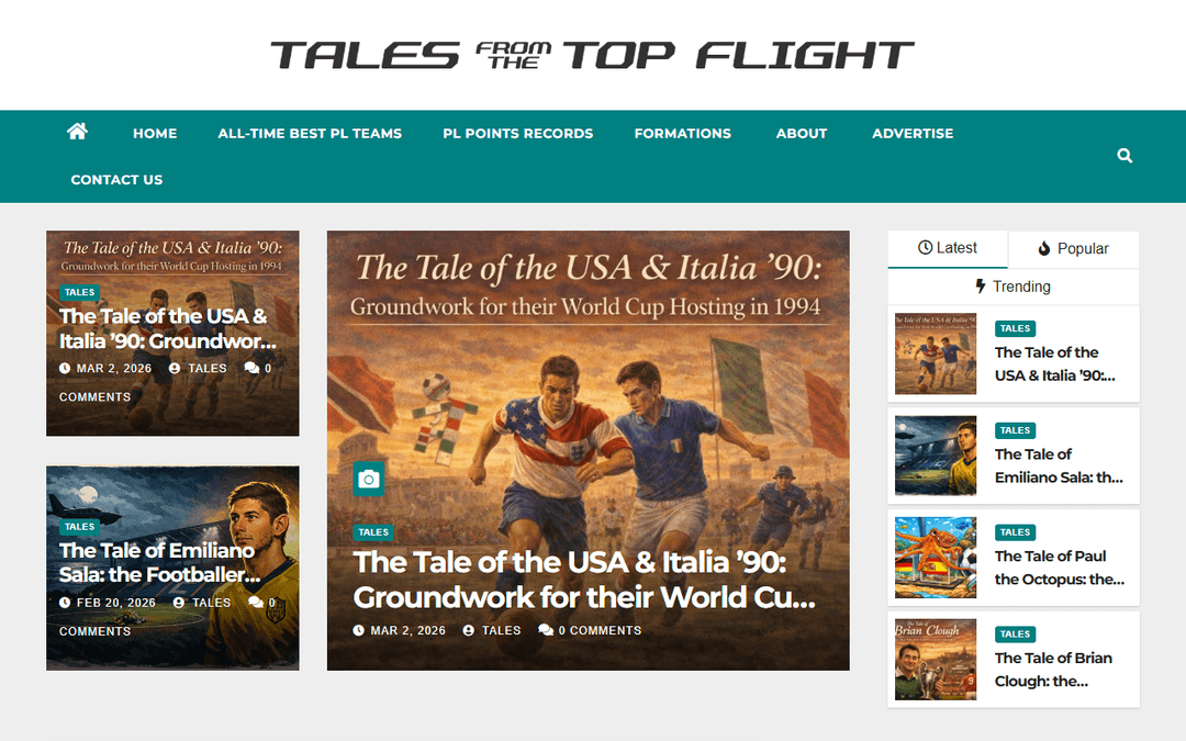 talesfromthetopflight.com publisher screenshot