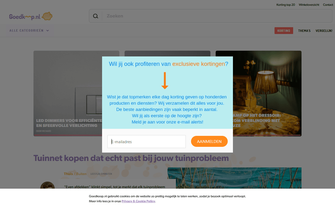 goedkoop.nl publisher screenshot