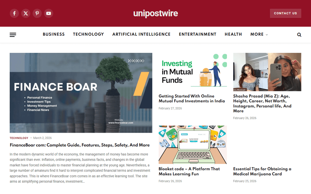 unipostwire.com publisher screenshot