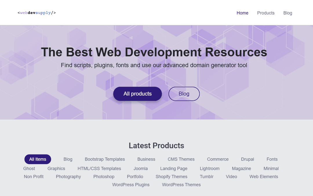 webdevsupply.com publisher screenshot