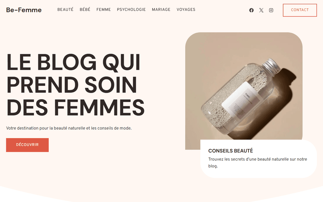 be-femme.fr publisher screenshot