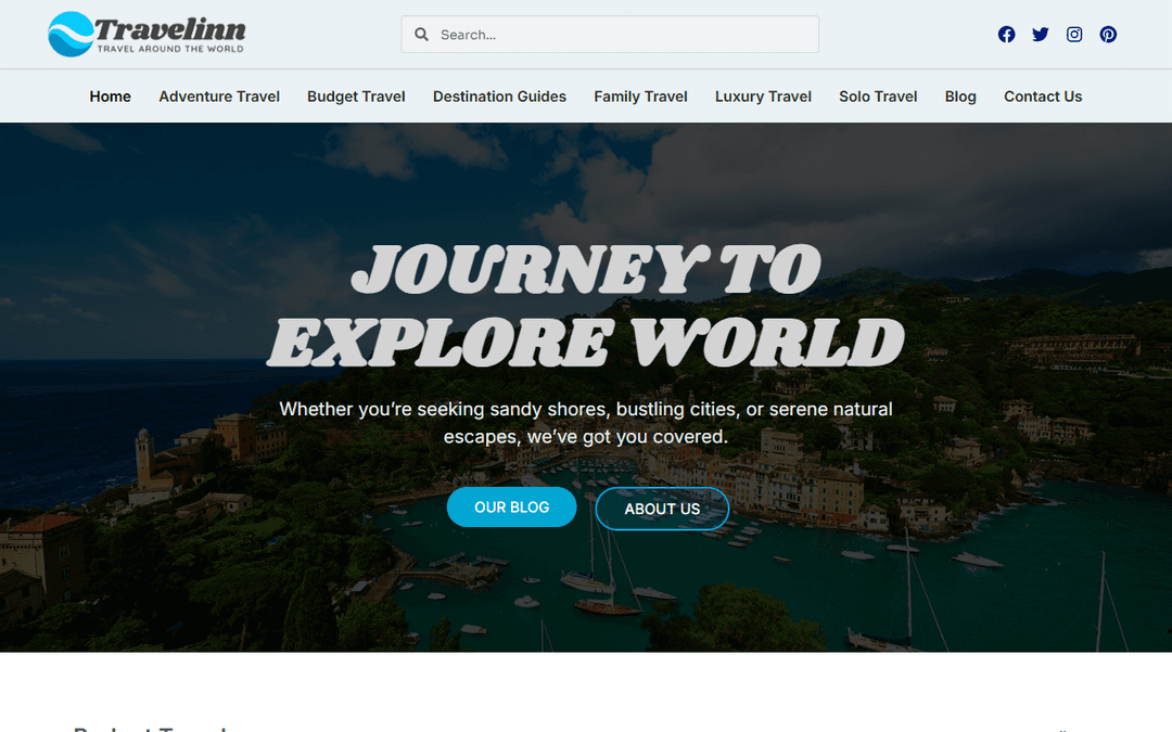 travelinn.blog publisher screenshot