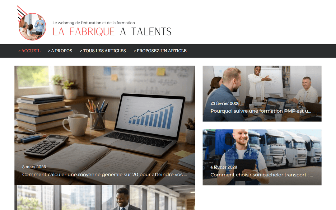 lafabriqueatalents.fr publisher screenshot