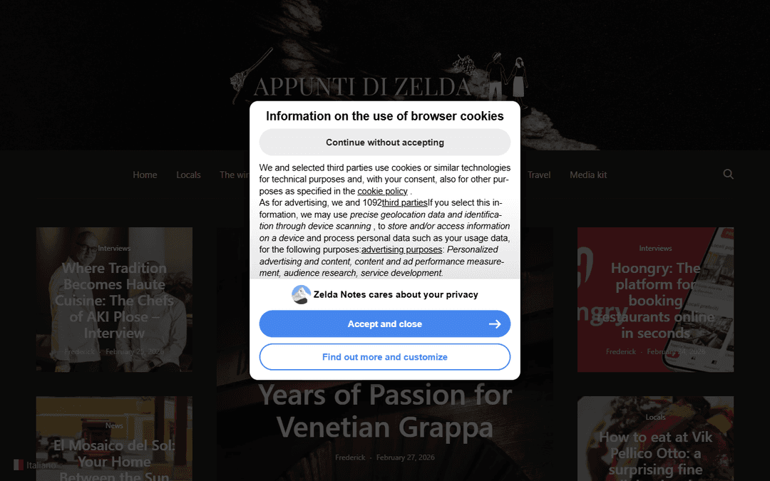 appuntidizelda.it publisher screenshot