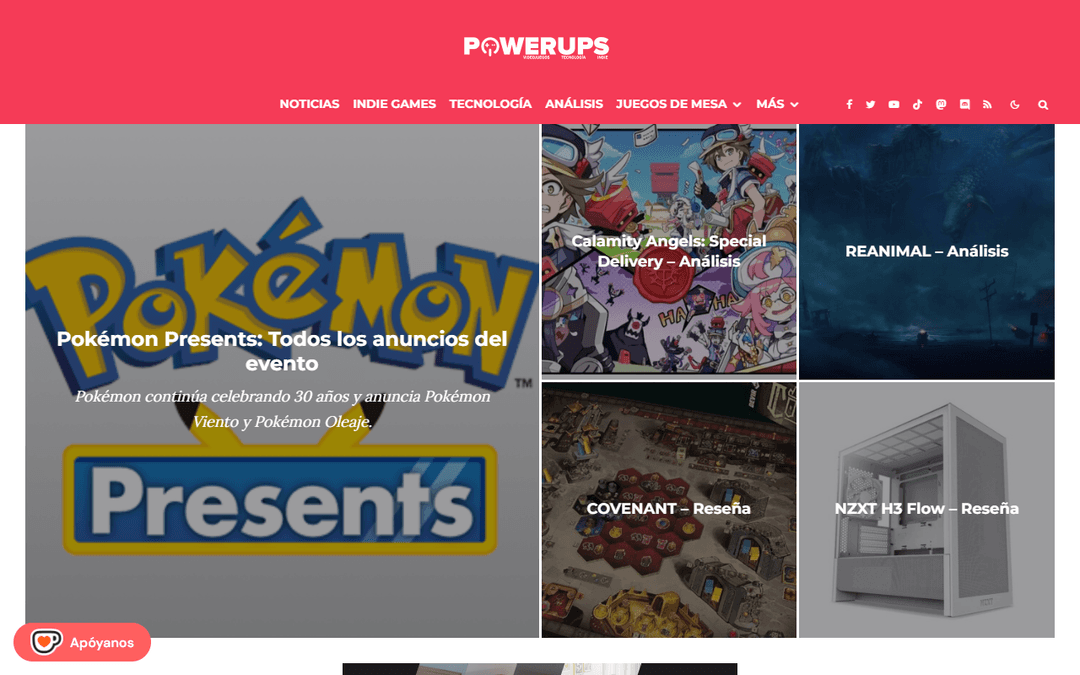 powerups.es publisher screenshot