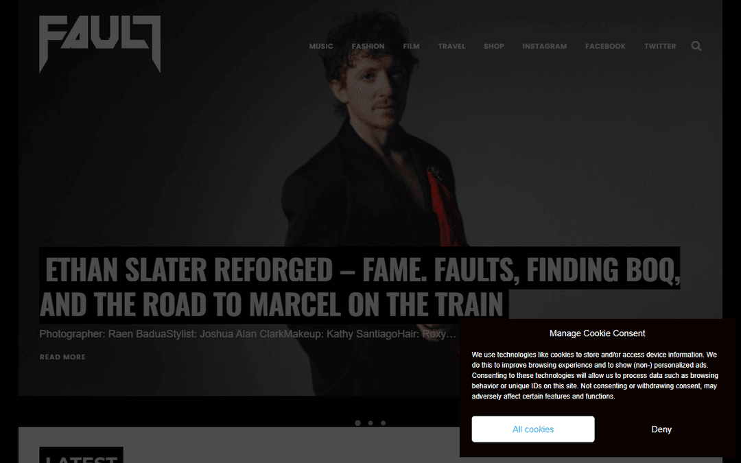 fault-magazine.com publisher screenshot