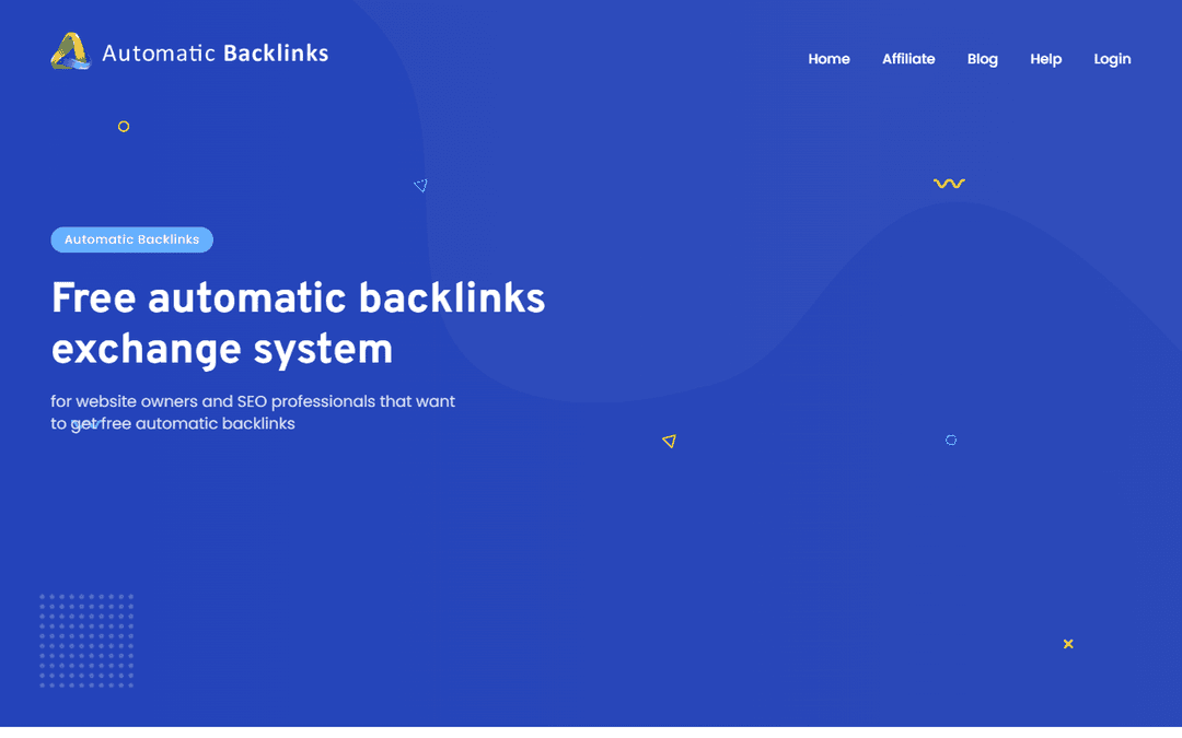 automaticbacklinks.com publisher screenshot