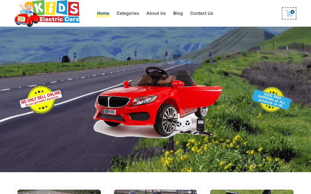 kidselectriccarsuk.com publisher screenshot