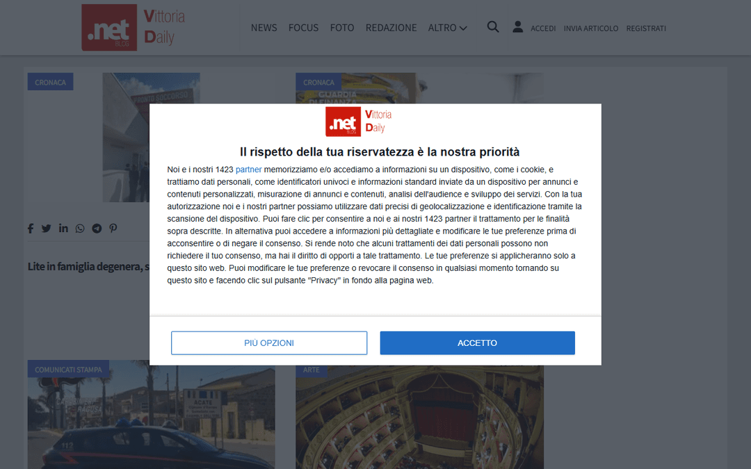 vittoriadaily.net publisher screenshot