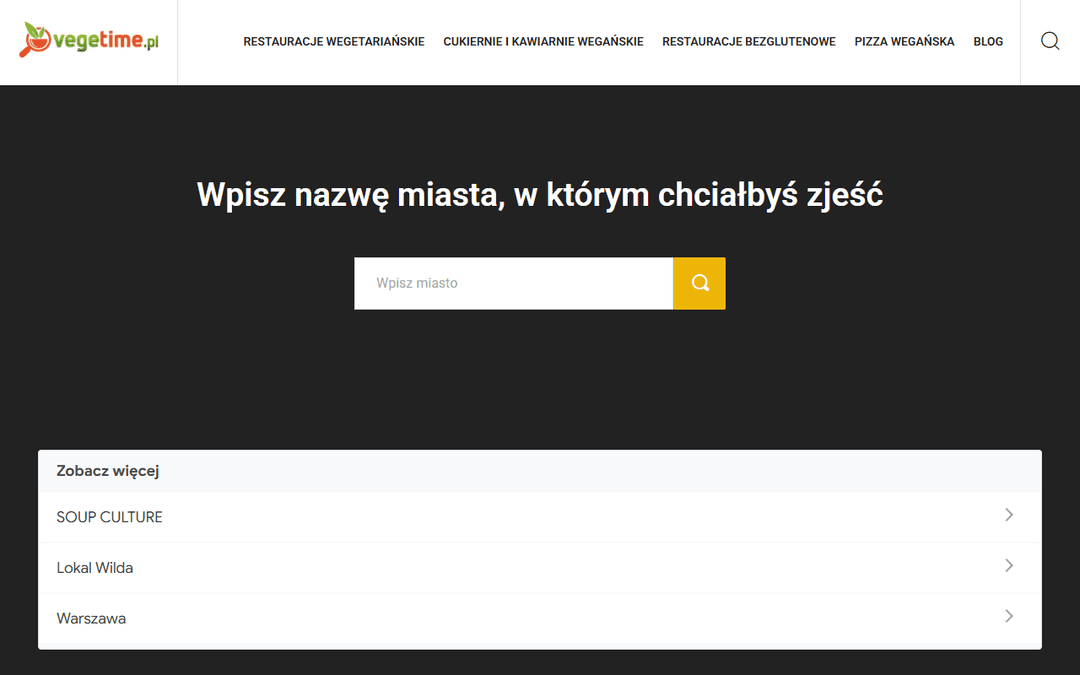 vegetime.pl publisher screenshot