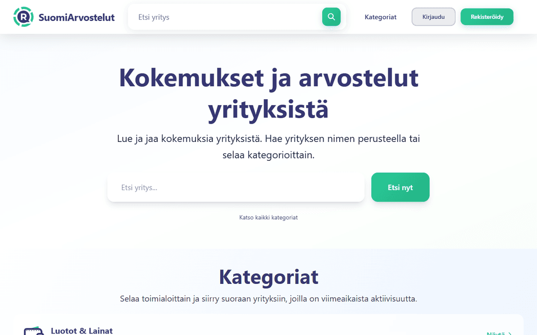 suomiarvostelut.fi publisher screenshot