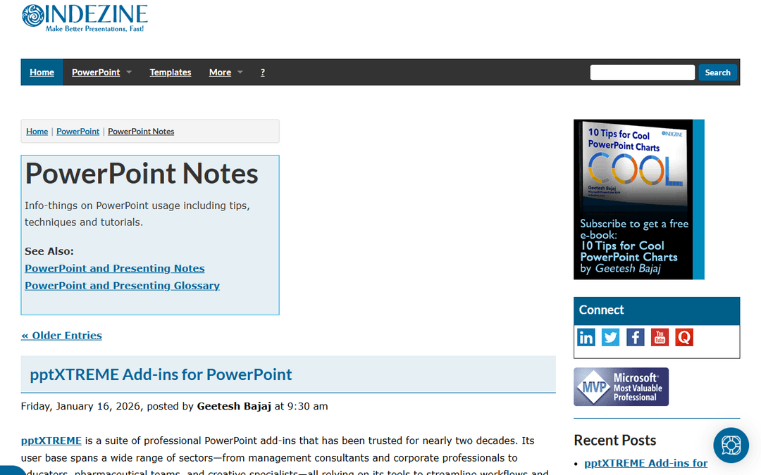 notes.indezine.com publisher screenshot