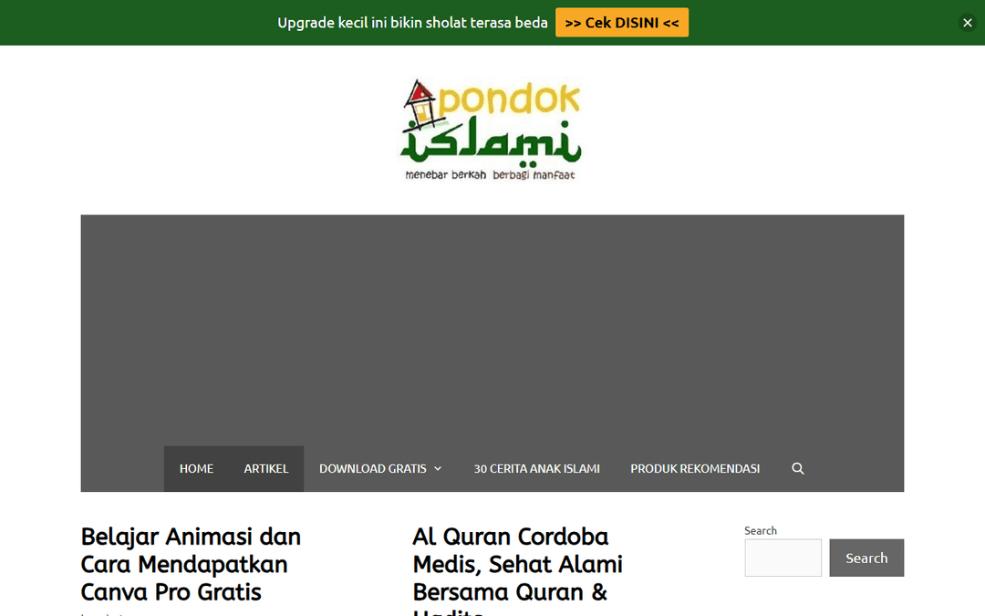 pondokislami.com publisher screenshot