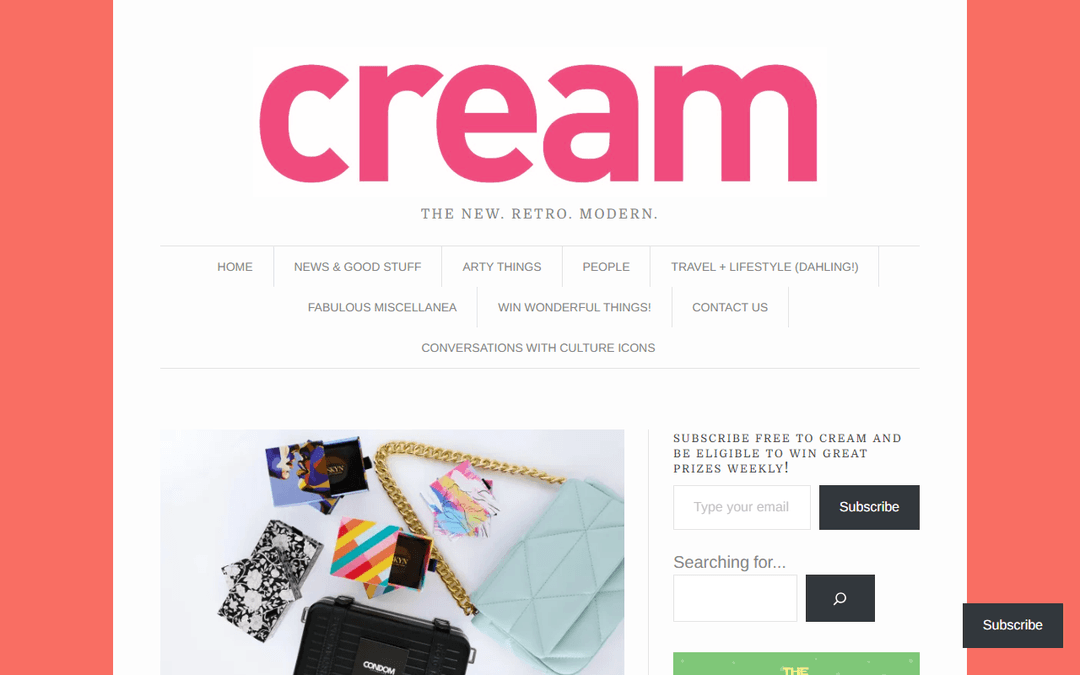 creammagazine.com publisher screenshot