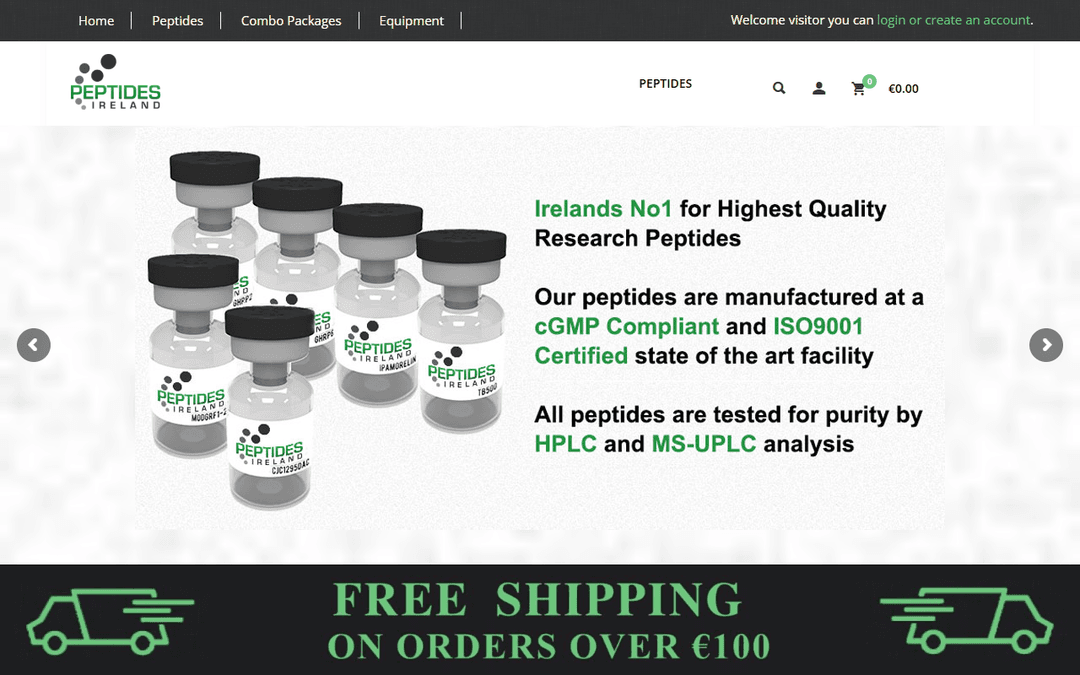 peptidesireland.com publisher screenshot