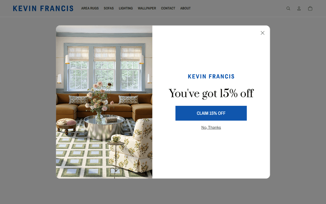 kevinfrancisdesign.com publisher screenshot