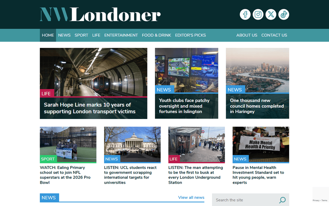 nwlondoner.co.uk publisher screenshot