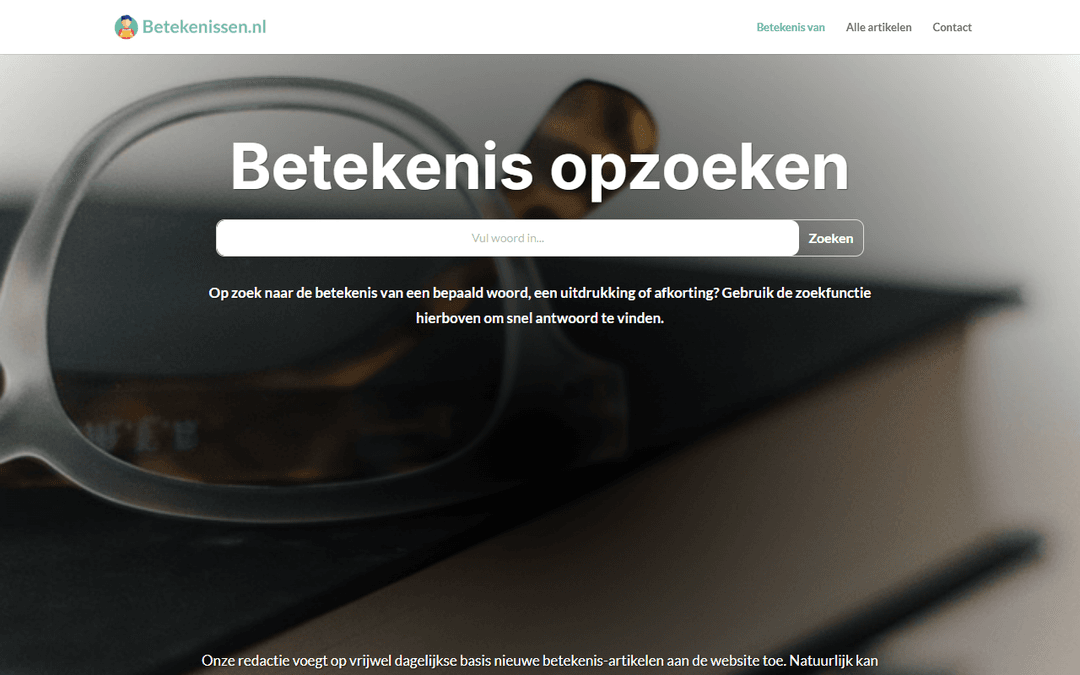 betekenissen.nl publisher screenshot