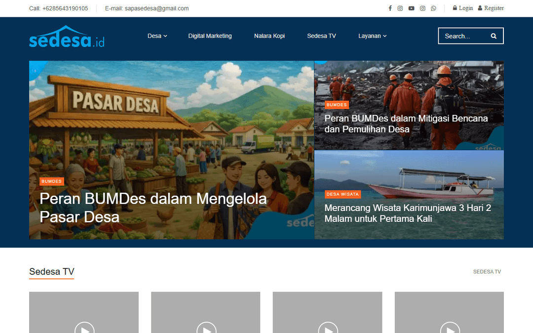 sedesa.id publisher screenshot
