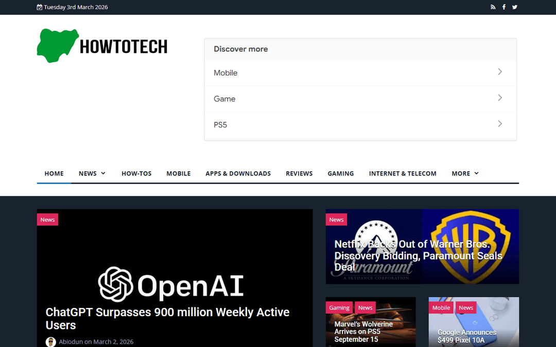 howtotechnaija.com publisher screenshot