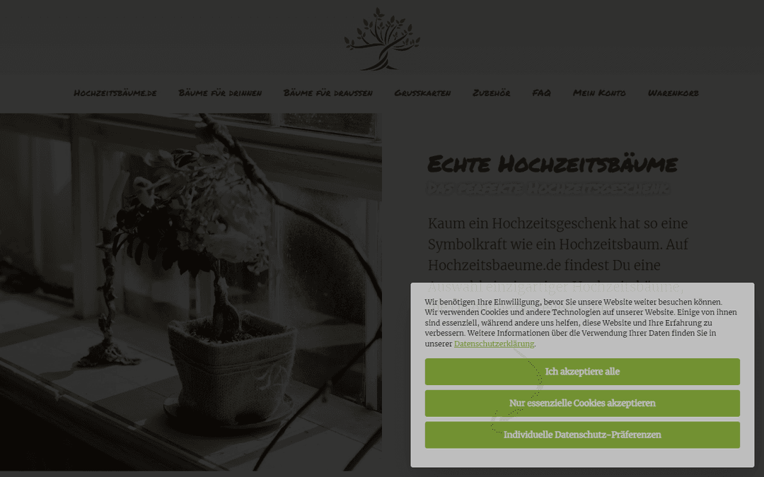 hochzeitsbaeume.de publisher screenshot