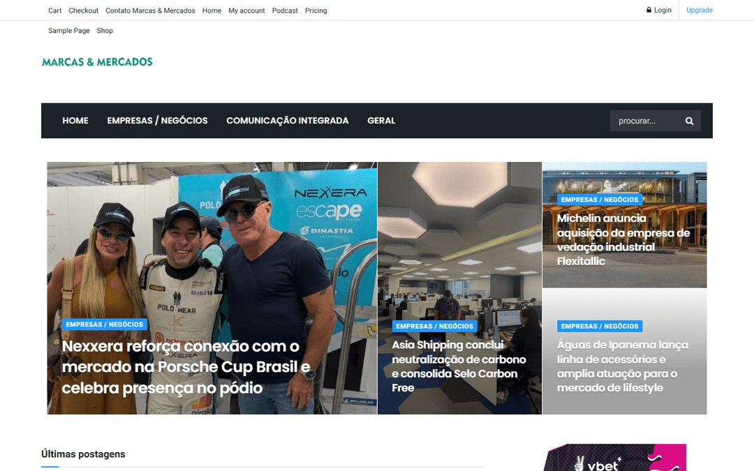 marcasemercados.com.br publisher screenshot