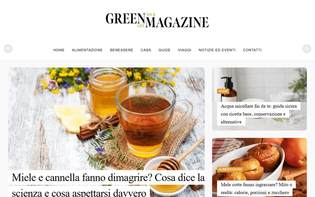 greenmagazine.it publisher screenshot