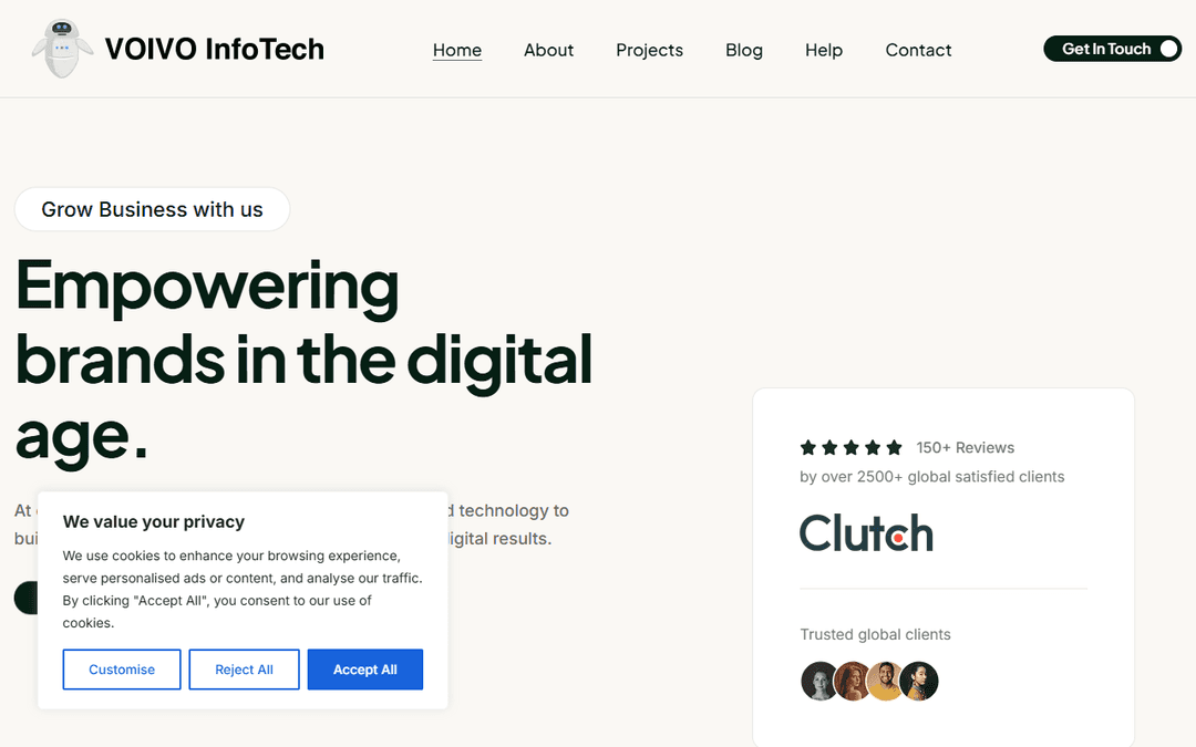 voivoinfotech.com publisher screenshot