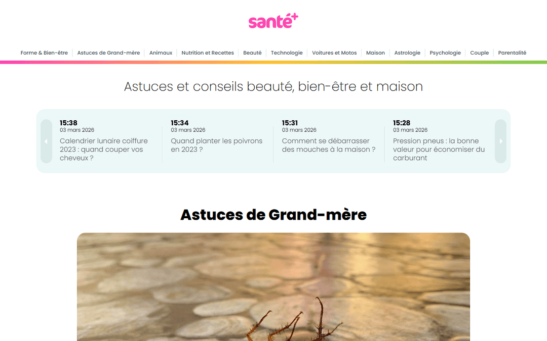santeplusmag.com publisher screenshot