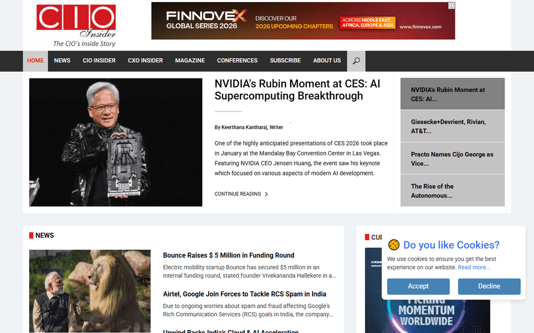 cioinsiderindia.com publisher screenshot