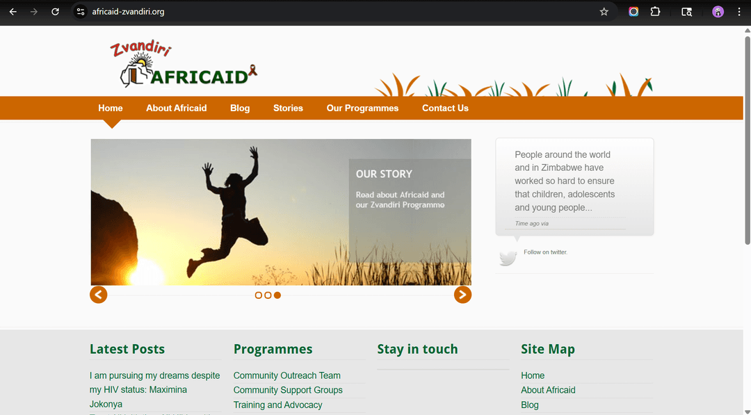 africaid-zvandiri.org publisher screenshot