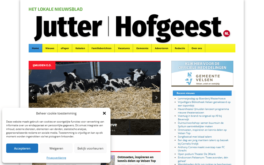 Jutter.nl publisher screenshot