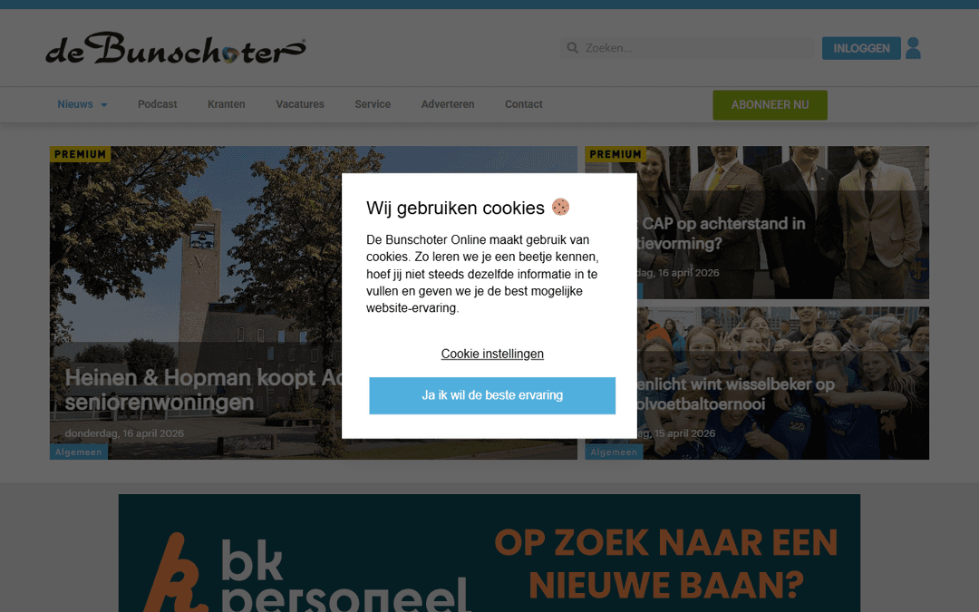 DeBunschoter-Online.nl publisher screenshot