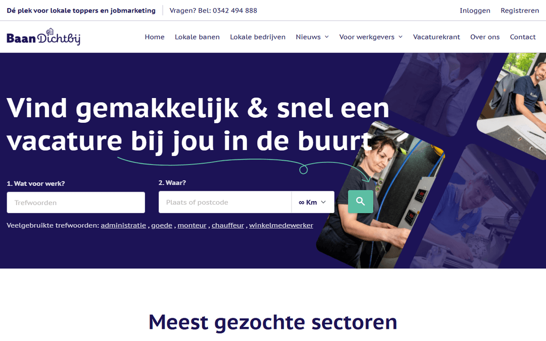 BaanDichtbij.nl publisher screenshot