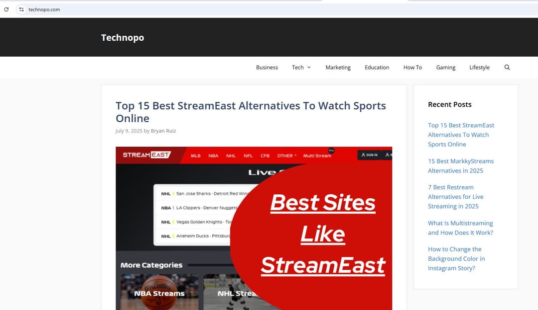 technopo.com publisher screenshot